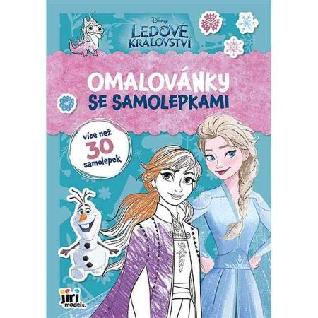 Omalovánky A4 se samolepkami Ledové království