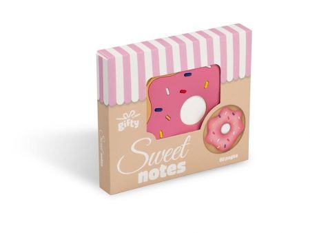 Gifty - Notes 9x9 - donut jahoda