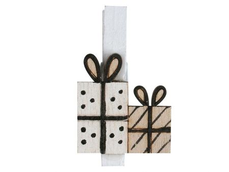 Dárky 30063 na kolíčku 3 cm, 9 ks černé