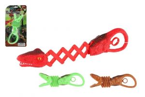 Teleskopické kleště Dinosaurus plast 21cm 3 barvy na kartě