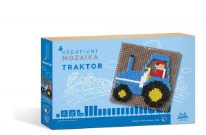 Kreativní mozaika Traktor 338 dílků v krabici 24x16x3cm