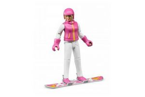 BRUDER 60420 Bworld Figurka ŽENA snowbordistka