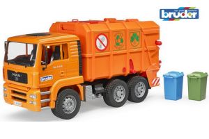 BRUDER 02760 (2760) Nákladní auto MAN  popelářské oranžové