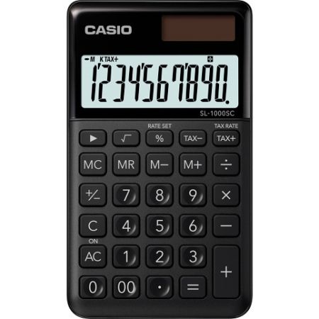 Kalkulačka kapesní CASIO SL 1000SC BK černá (kalkulátor kapesní SL-1000-SC-BK)