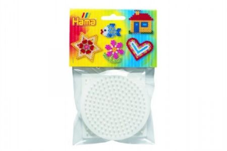 Podložka na zažehlovací korálky Hama MIDI- kolečko,čtverec,šestiúhelník plast 3ks v sáčku