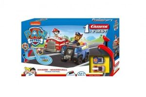 Autodráha Carrera First Paw Patrol/Tlapková Patrola 2,9m plast +2 auta na bat. v krabici 5