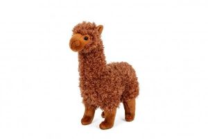 Lama Alpaka plyš 30cm hnědá 0m+