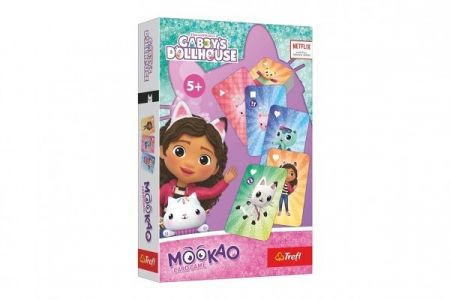 Karetní hra Mookao Gabbyin domeček pro panenky/Gabby‚s Dollhouse společenská hra v krab. 1