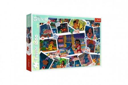 Puzzle Lilo&amp;Stitch - Sladké vzpomínky 1000 dílků 68,3x48cm v krabici 40x27x6cm