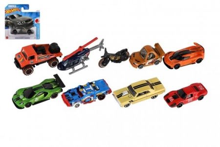 Auto/Autíčko Hot Wheels kov/plast 6-8cm na volný chod mix druhů na kartě