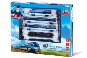 Vlak České dráhy se zvukem a světlem