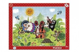 DINO Puzzle Krtek a kapela 40 dílků deskové