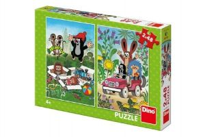 DINO Puzzle Krtek se raduje 2x48 dílků