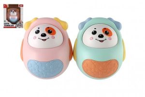 Roly Poly pes/pejsek plast 10cm se zvukem 2 barvy v krabičce 14x18x10cm 3m+