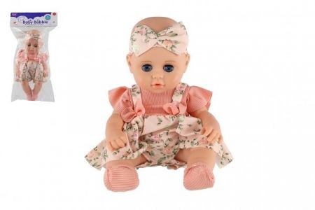 Panenka miminko mrkací plast 30cm pevné tělo v sáčku