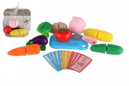 Zelenina krájecí s prkénkem plast v síťce 18x15cm
