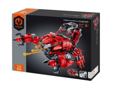 Stavebnice iM.MASTER škorpion na ruku/zbraň plast 664 dílků v krabici 35x27x7cm
