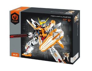 Stavebnice iM.MASTER bojový robot plast 833 dílků v krabici 35x27x7cm
