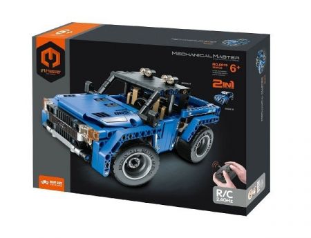 Stavebnice iM.MASTER terénní auto RC skládací plast 2,4GHz 353 dílků na baterie v krab. 35