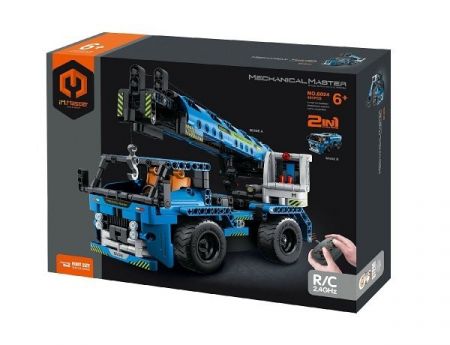 Stavebnice iM.MASTER nákladní auto RC 2v1plast 2,4GHz 401 dílků na baterie v krabici 35x27