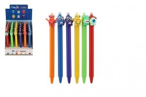Tužka/pero gumovací monstrum 15cm plast 6 druhů