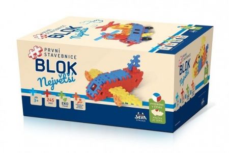 SEVA - Stavebnice BLOK Největší plast 245ks v krabici 27x38x18cm