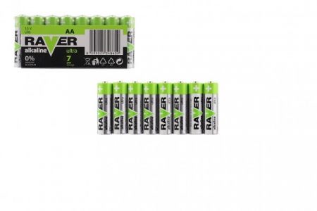 Alkalická baterie RAVER AAA (LR03) - 8 kusů