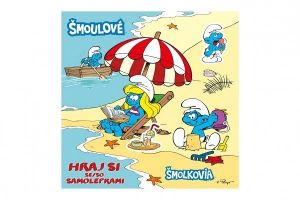 Samolepkové obrázkové album - Šmoulové - Hraj si se samolepkami 20,5x21cm