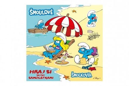 Samolepkové obrázkové album - Šmoulové - Hraj si se samolepkami 20,5x21cm