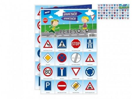 Pexeso papírové A4 Dopravní značky MFP