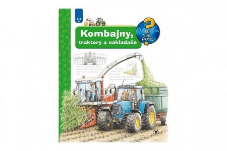 Knížka Kombajny, traktory a nakladače 24x28cm CZ text