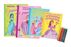 Omalovánka+aktivity Princezny