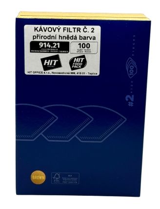 Kávové filtry č.2, 100ks - ALU FIX