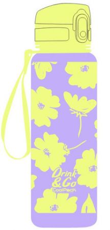 Láhev na pití 600 ml Brisk Flores LILA