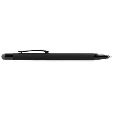 Propiska metal Talin Black soft touch černo-stříbrná