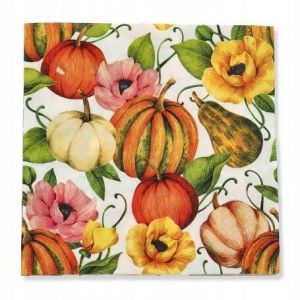 Ubrousky PAW TETE L (20ks) Pumpkins and Poppies