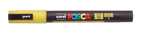 Akrylový popisovač "Posca PC-3M", jasně žlutá, 0,9-1,3 mm, UNI 2UPC3MLS