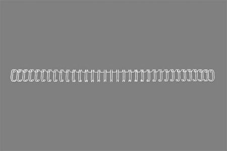 Hřbet "WireBind", stříbrná, kovový, 3:1, 12,5 mm, 115 listů, GBC