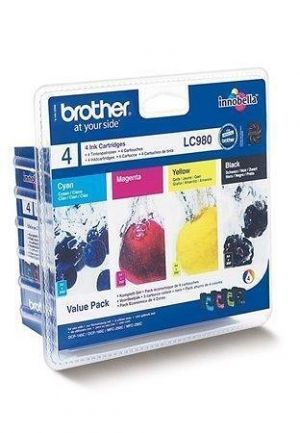 Inkjet cart.multipack pro "DCP 145C" tiskárnu, BROTHER B+C+M+Y, 1x 300, 3x 260 stran