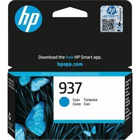 4S6W2NE Inkoustová cartridge HP 937, pro tiskárny Officejet Pro 9120e, 9130e, azurová, 800