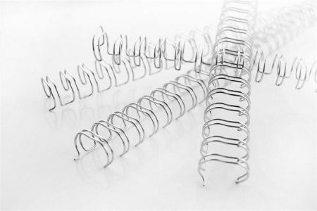 Hřbet "WireBind", stříbrný, kovový, 3:1, 6 mm, 55 listů, GBC