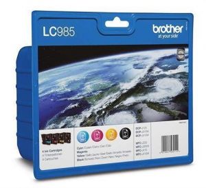 Inkjet cart.multipack pro "DCP J125, J315W" tiskárnu, BROTHER B+C+M+Y, 1x 300, 3x 260 stra