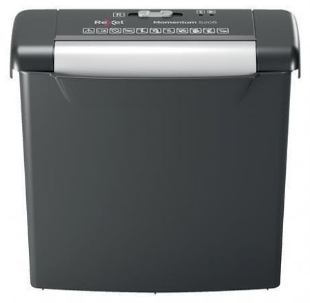 Skartovačka "Momentum S206", 6 listů, pásky, REXEL