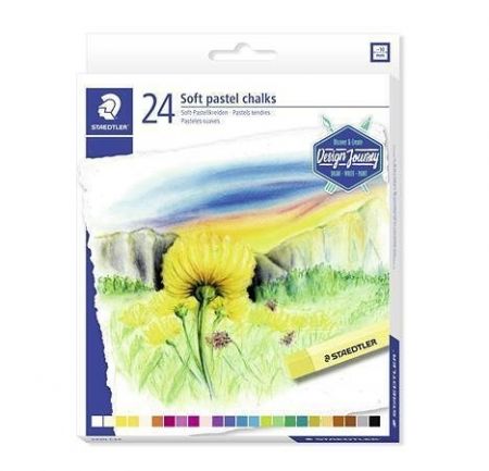 Pastelové křídy "Design Journey", sada, 24 barev, STAEDTLER