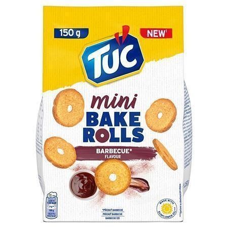 Bake rolls "Mini Bake Rolls", barbecue, 150 g, TUC 4311628