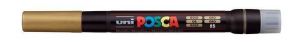 Štětcový fix "Posca PCF-350", zlatá, UNI 2UPCF350A