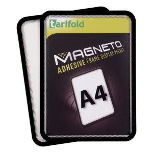 Prezentační kapsa "Magneto", černá, samolepící, A4, TARIFOLD