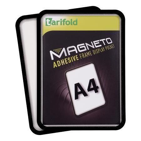 Prezentační kapsa "Magneto", černá, samolepící, A4, TARIFOLD