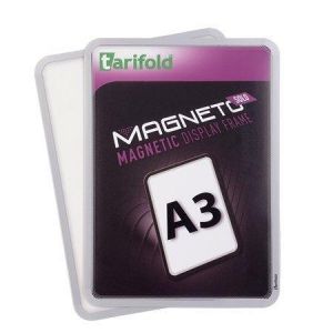 Prezentační kapsa "Magneto Solo", stříbrná, magnetická, A3, TARIFOLD