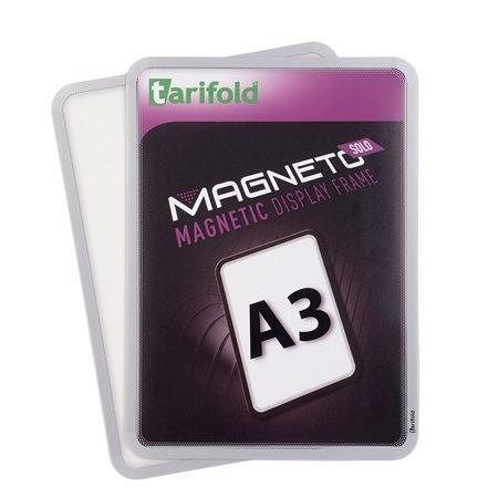 Prezentační kapsa "Magneto Solo", stříbrná, magnetická, A3, TARIFOLD